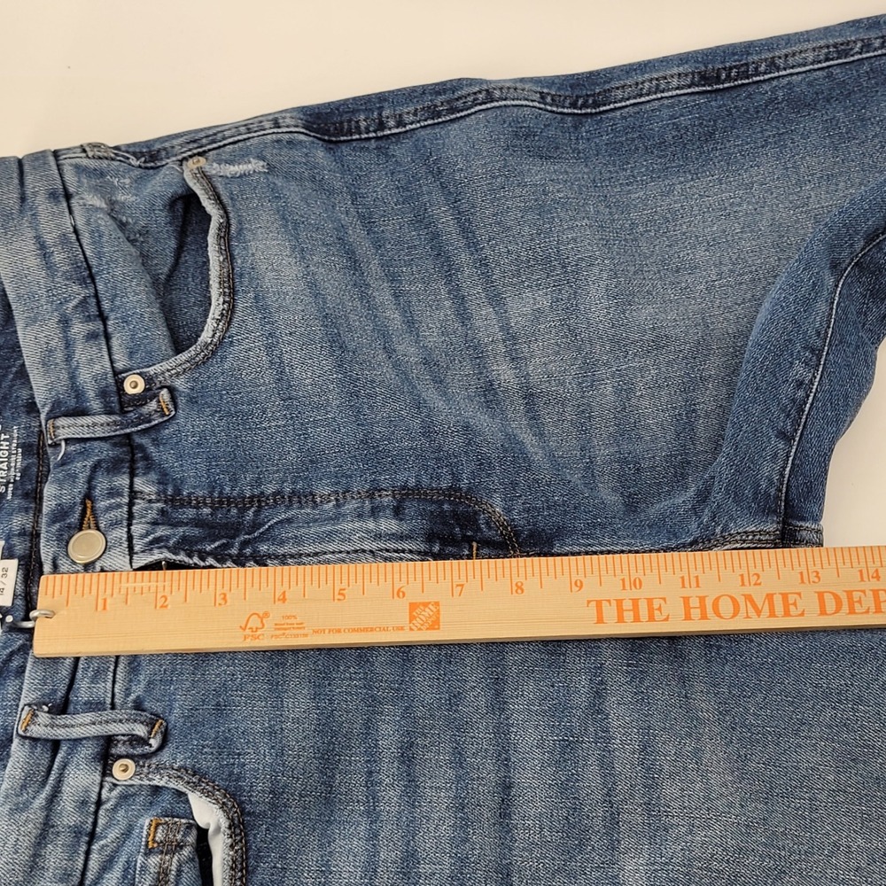 Good American Good Curve Straight‎ Jeans Womens 14/32 Blue Super High Rise Denim - Picture 6 of 6